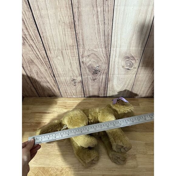 Early Build a Bear Golden Tan Yellow Lab Puppy Plush Stuffed Dog Labrador Heavy - Picture 9 of 9